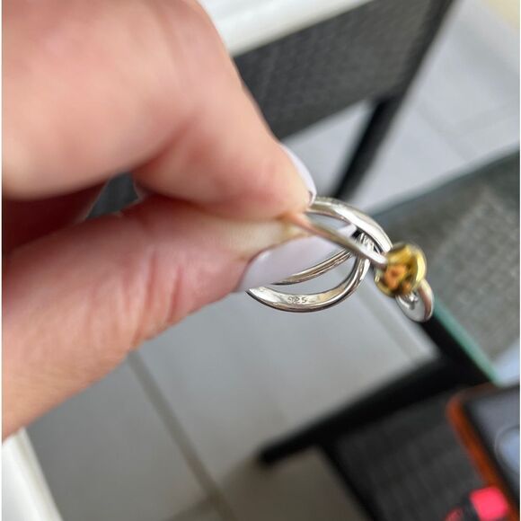 The Extra Abstract statement ring in 925 and gold plating. - Picture 5 of 10